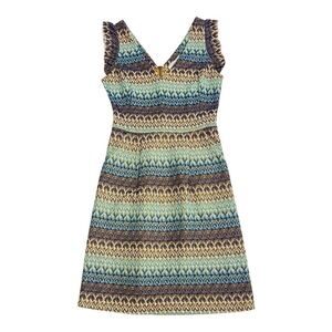 Anthropologie TABITHA Tea House Dress Ruffled Cap Sleeves Women's Size 0